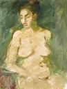 Sitzender weiblicher Akt