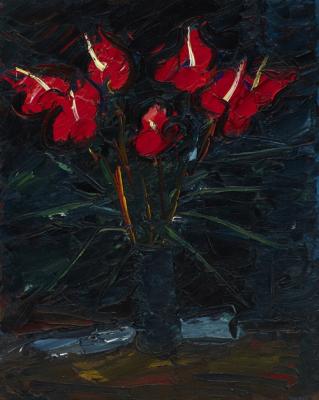 Vase mit Teufelszungen
