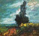 Landschaft mit Baum