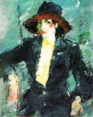 Frau mit Hut