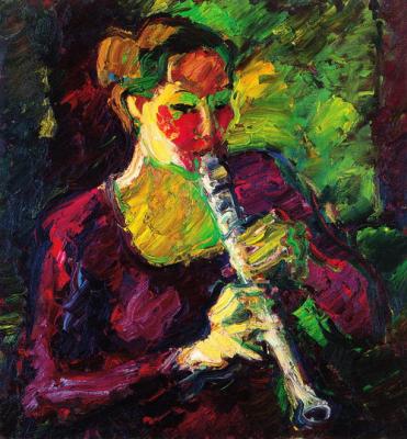 Flötenspielerin